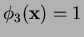 $ \phi_3(\mathbf{x}) = 1$